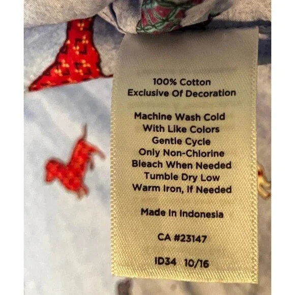 Talbots Women’s Cute Small Button Down Shirt Dachshund Wiener Dog Print Preppy - Picture 5 of 7